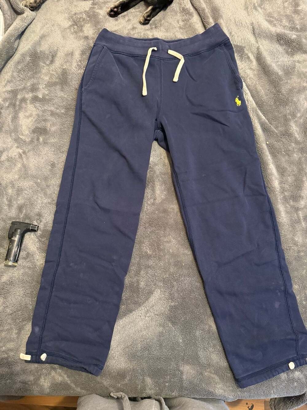 Polo Ralph Lauren Navy Blue Drawstring Fleece Sweatpants